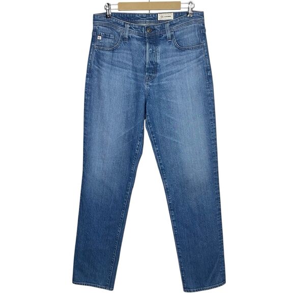 AG Jeans Adriano Goldschmied Mens 32x34 Blue Button Fly Denim Preppy Casual NEW